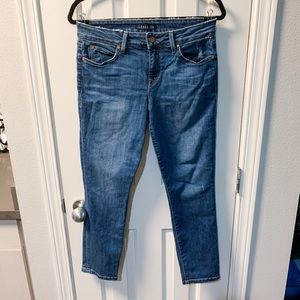 LEVEL 99 Medium Wash Skinny Ankle Jeans